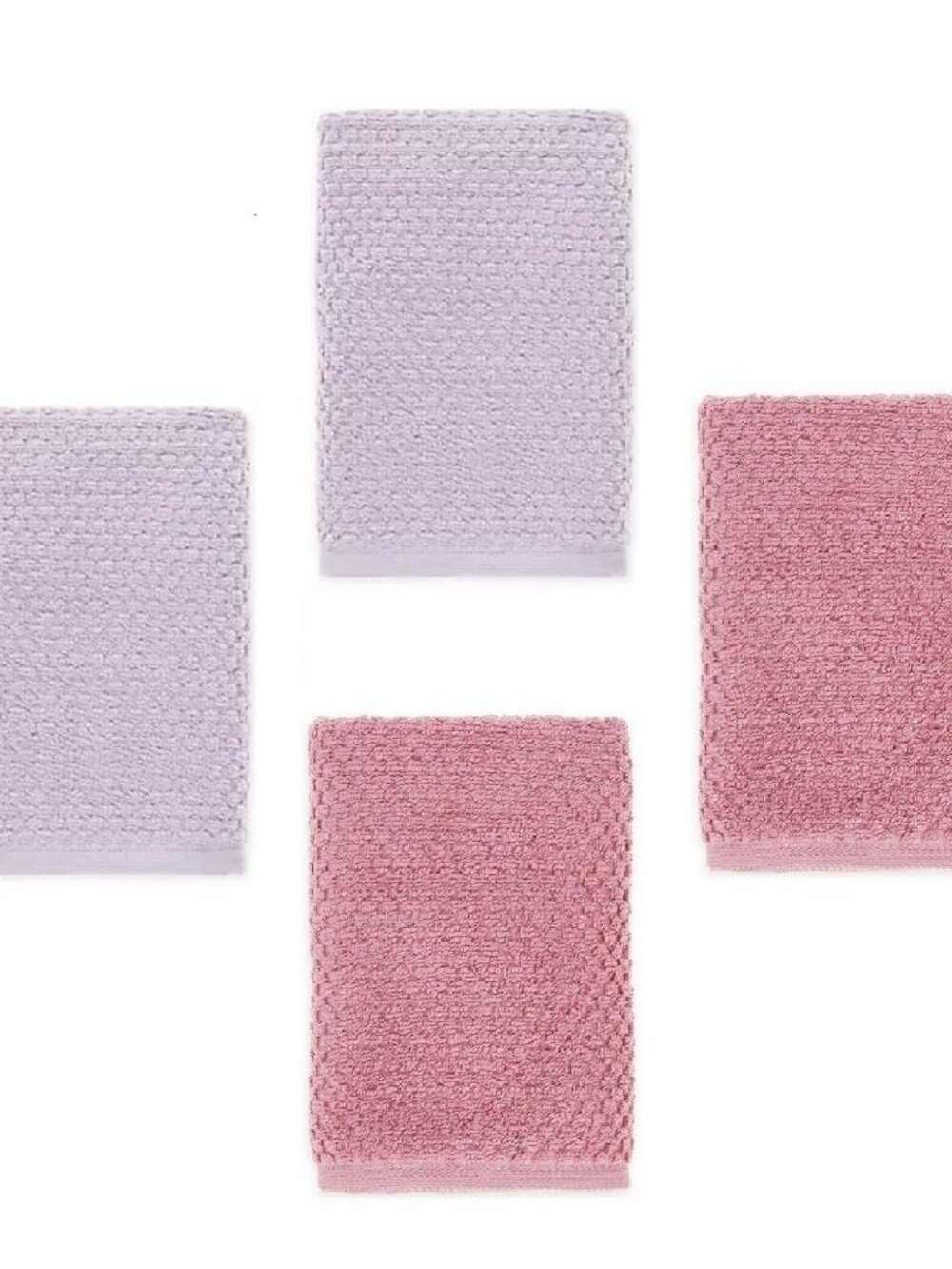 4 Wild Sage Savannah Quick Dry 90% Cotton 16"x28" HAND Towels = LAVENDER + MAUVE